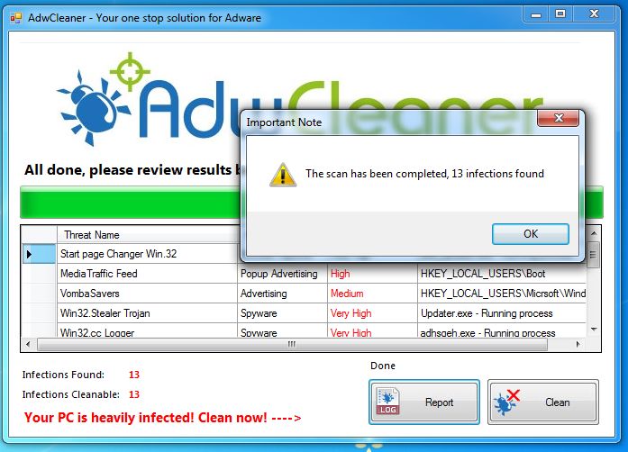 Malwarebytes AdwCleaner 