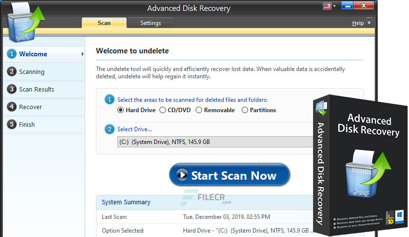 Systweak Advanced Disk Recovery Crack 2.7.1200.18473 + Key Latest